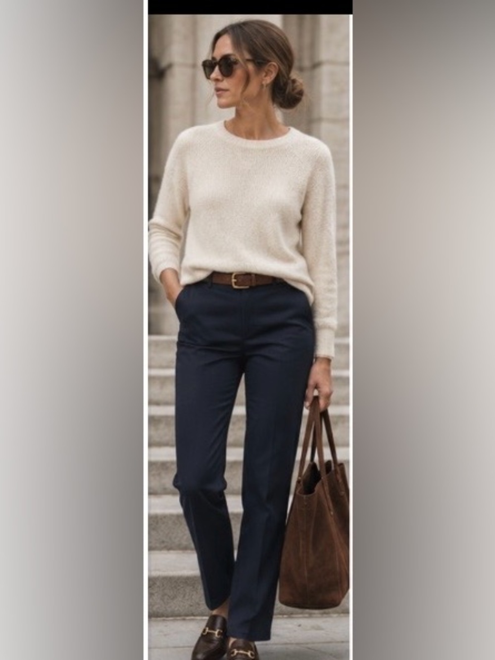 Ralph Lauren Adelle Cinos in Navy.